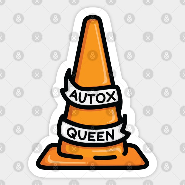 Autox Queen Cone Sticker by hoddynoddy